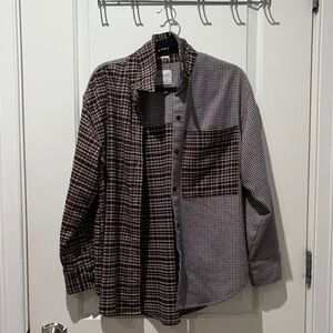 A&F oversized flannel